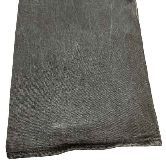 Levi’s 501 Jeans Button Fly Men’s Size 42 x 32 Black Straight Leg Denim - Picture 10 of 14